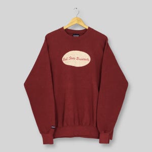Vintage Ball State University Sweatshirt Large BSU Ball State Mom Embroidery Spell Out Sweater Ball State Cardinals NCAA Crewneck Size L