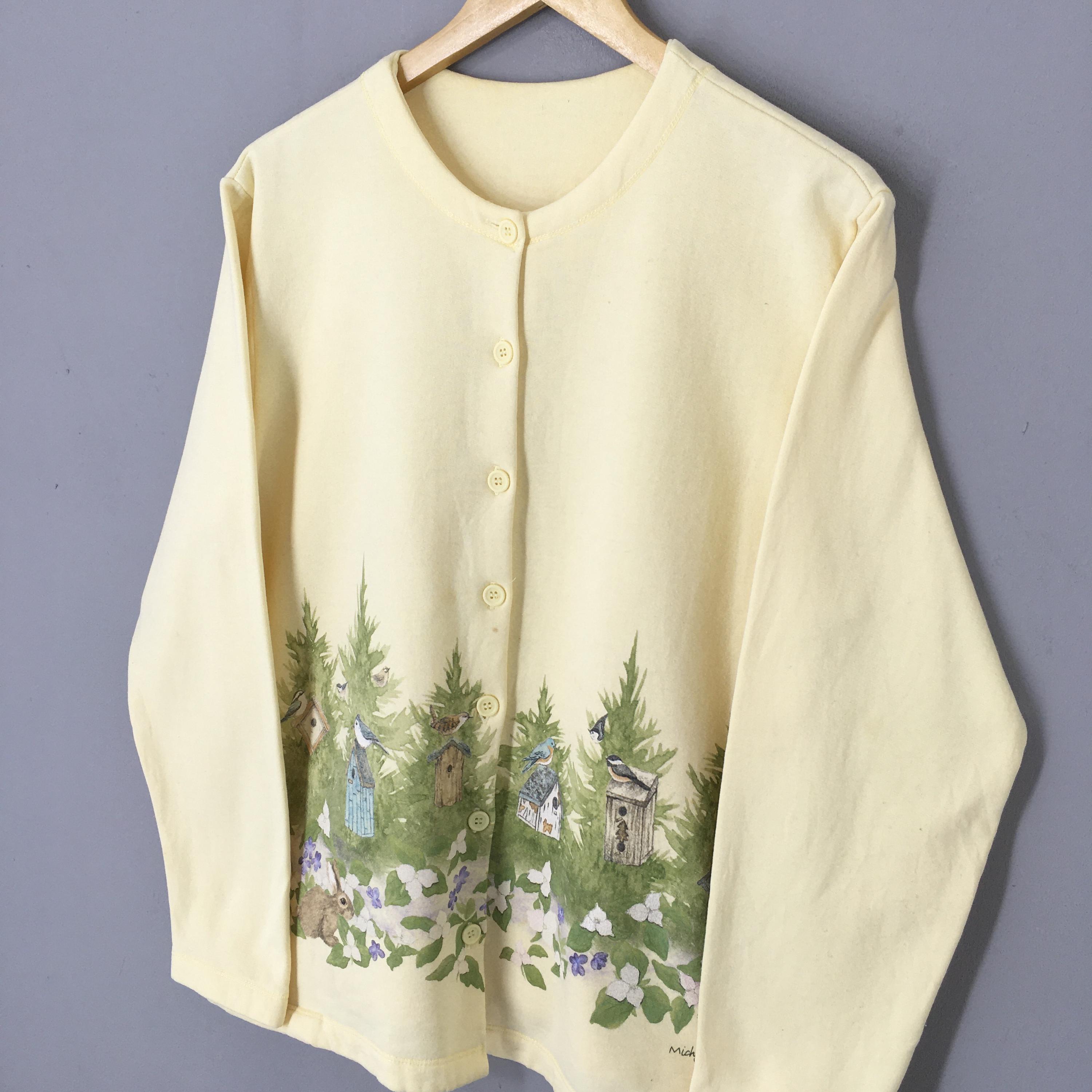 Vintage Artisans Sunschein Button Sweatshirt Large 90s Aesthetic