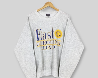 Vintage 90s East Carolina University Sweatshirt XXLarge East Carolina University Dad Sweater East Carolina Pirates NCAA Crewneck Size XXL