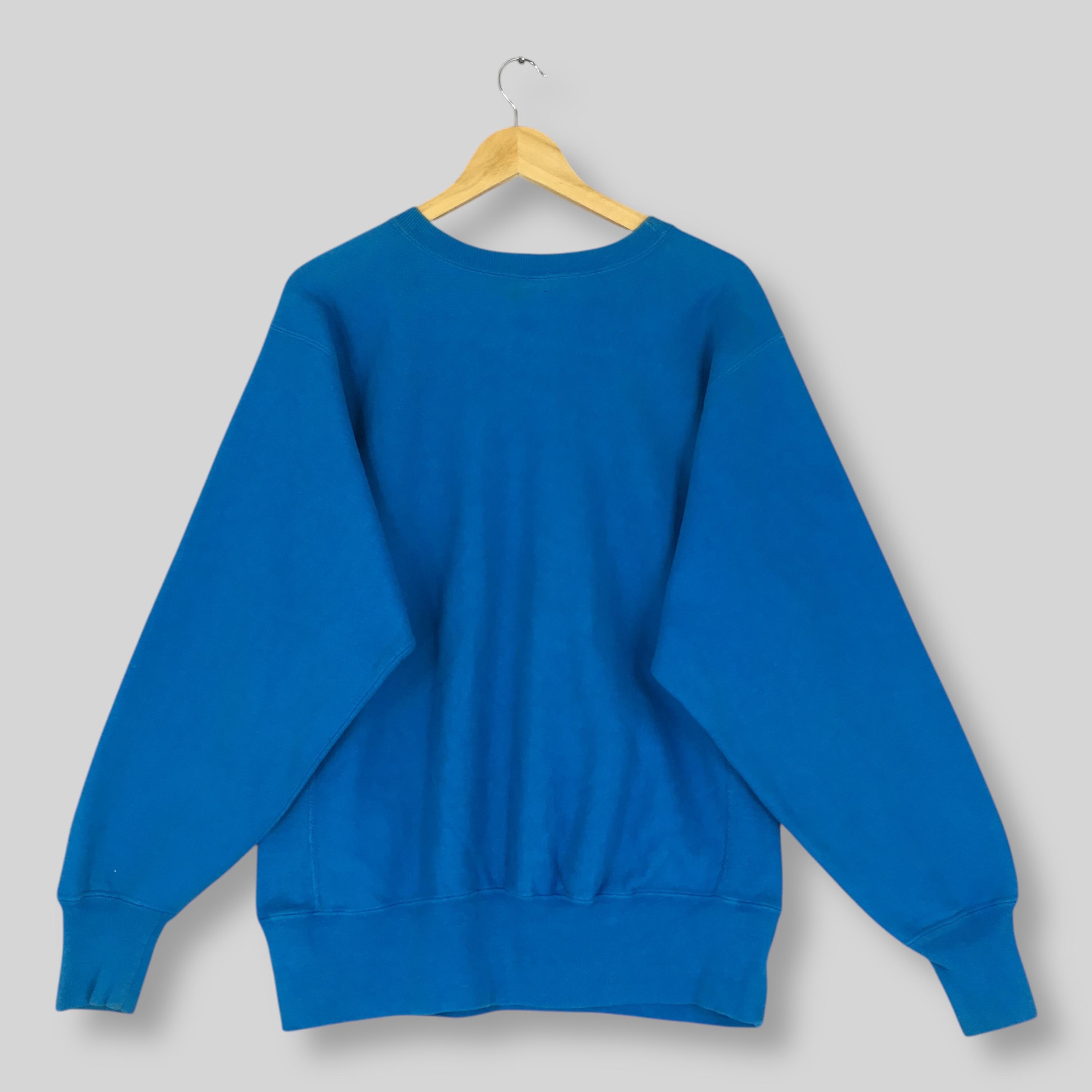 Vintage Champion Reverse Weave Blue Sweatshirt Large 90s Champion