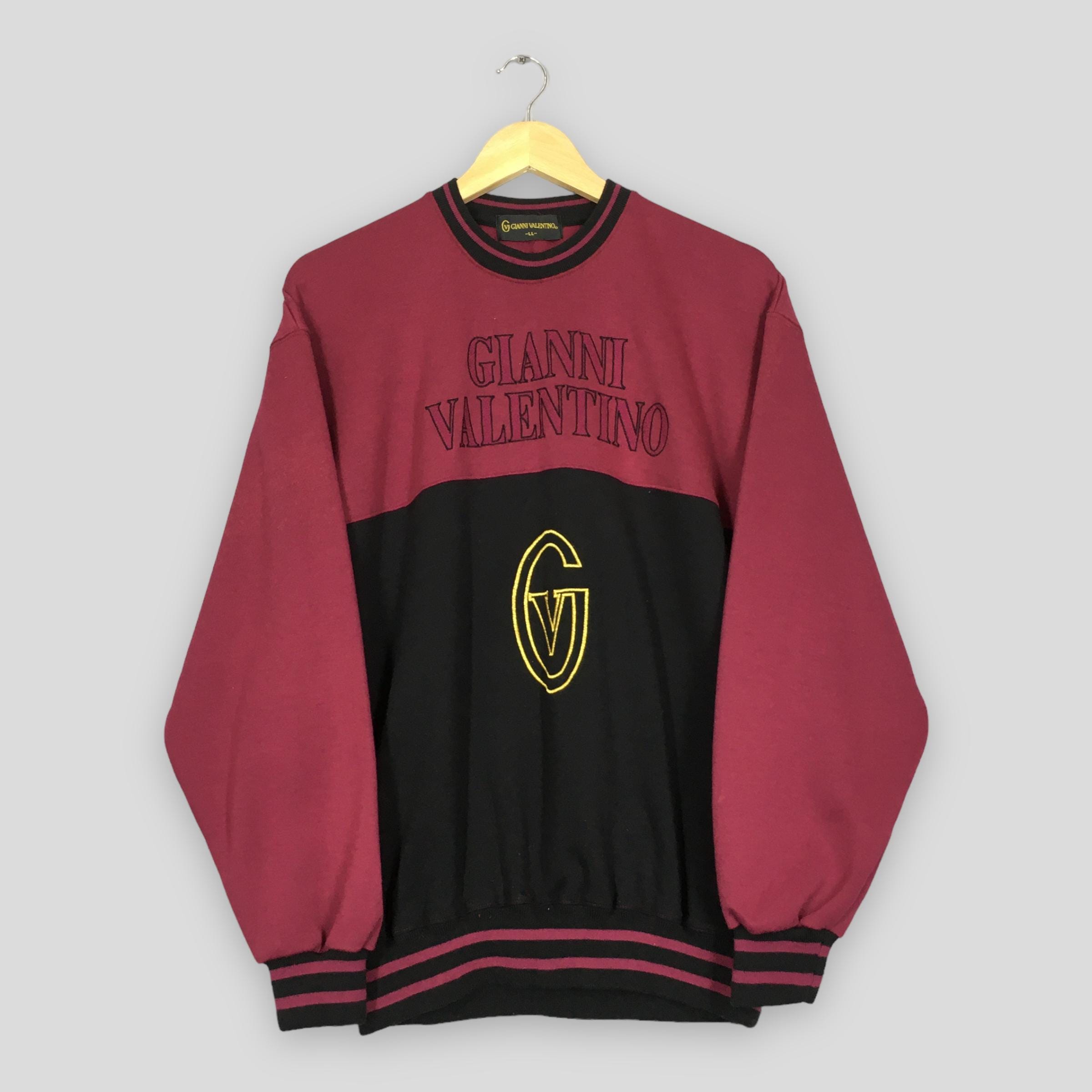 GIANNI VALENTINO ロゴニット Vintage 90s Gianni Valentino Sweatshirt: Big Logo Colourblock