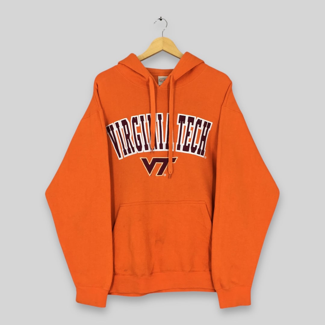Vintage Virginia Tech Hokies NCAA Hoodie Sweatshirt Xlarge