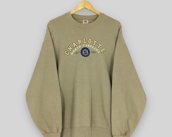 Vintage Charlotte North Carolina Sweatshirt XLarge Charlotte North Carolina USA Pullover Charlotte Brauner Pullover North Carolina Crewneck XL