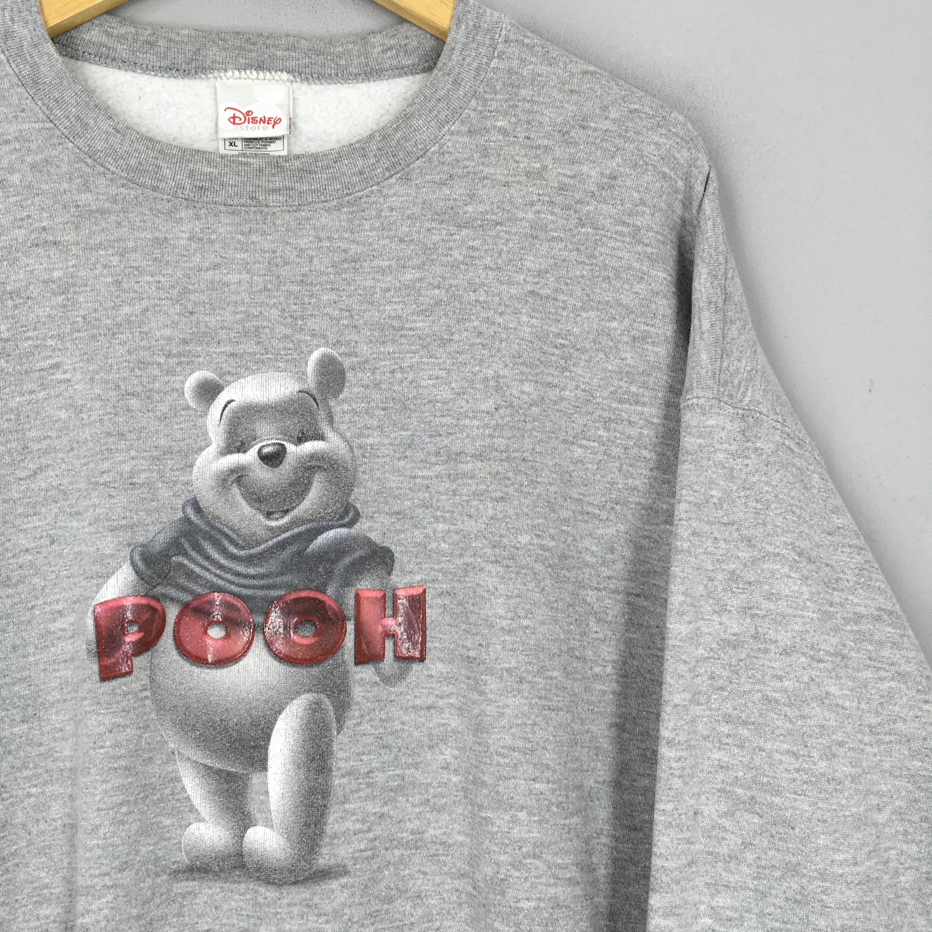 Vintage Winnie the Pooh Gray Sweatshirt Xlarge Pooh Disney