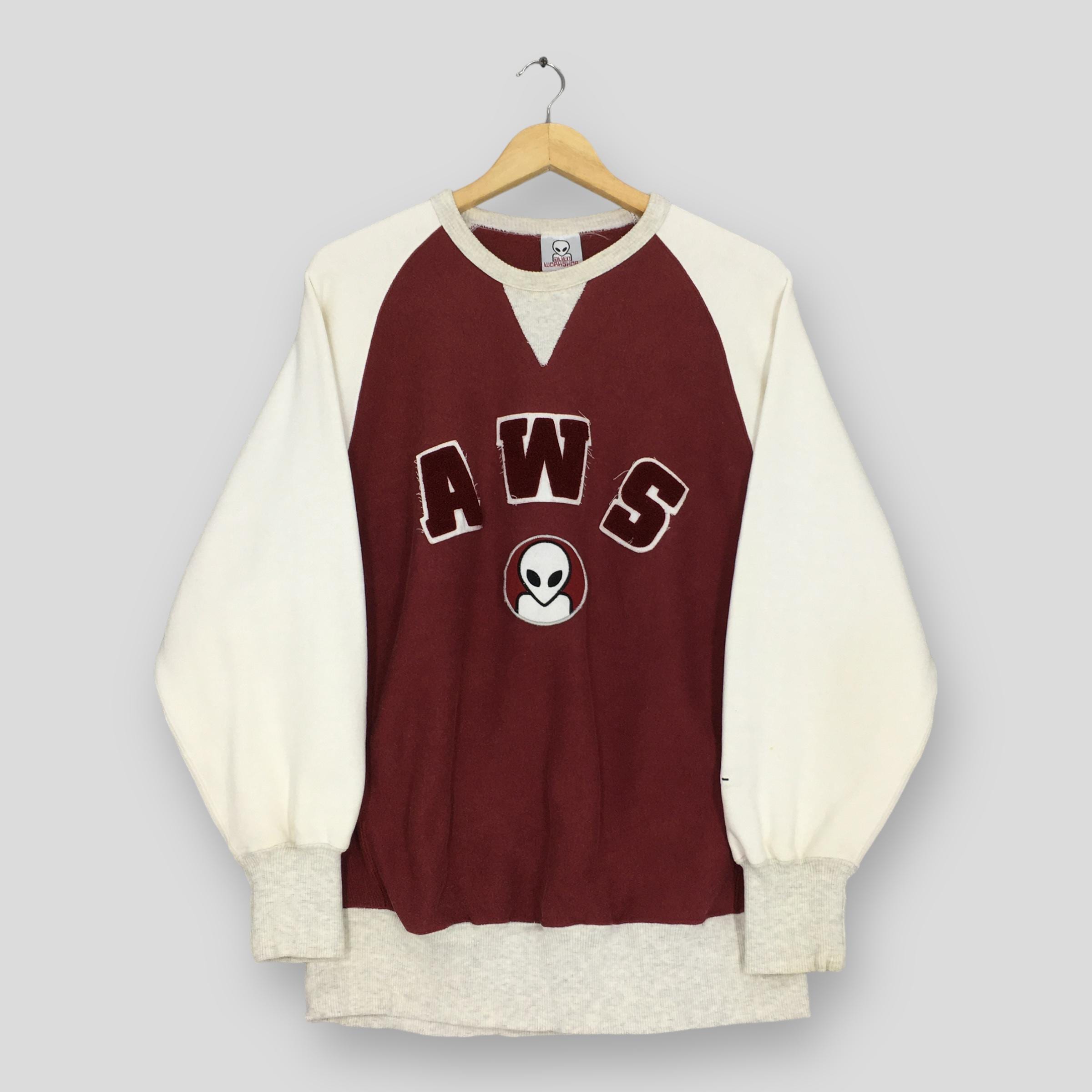 Vintage 90s Alien Workshop Raglan Sweatshirt Medium Alien Workshop
