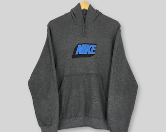 Vintage Nike Swoosh Hoodie Sweatshirt Medium Nike Swoosh Embroidery Spell Out Logo Sweater Nike Usa Jumper Nike Streetwear Pullover Size M
