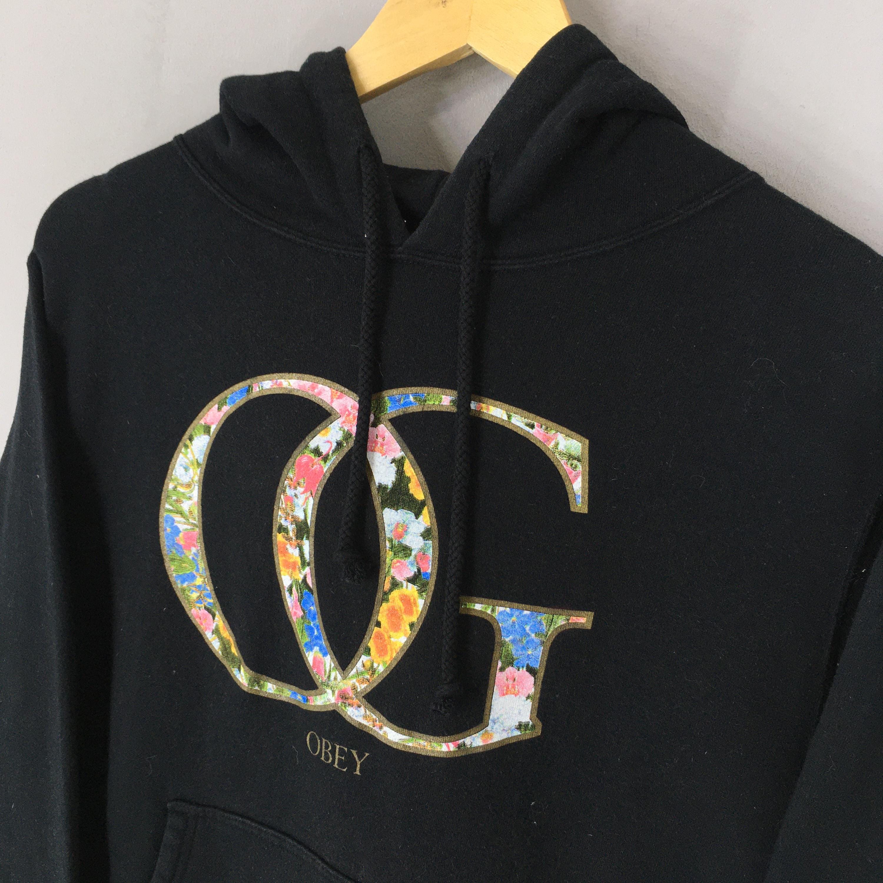 Vintage Obey Worldwide Propaganda Hoodie Sweatshirt Medium Obey 