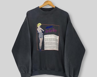 Sudadera vintage de Avirex Ltd. USA de los años 90, grande, con el logotipo estampado de Avirex para niños, jersey de la Fuerza Aérea del Ejército de EE. UU., cuello redondo, talla L