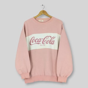 Vintage 90s Coca Cola Carbonated Drink Sweatshirt Medium Coca Cola Spell Out Printed Sweater Coca Cola Soda Drink Jumper Coke Crewneck M