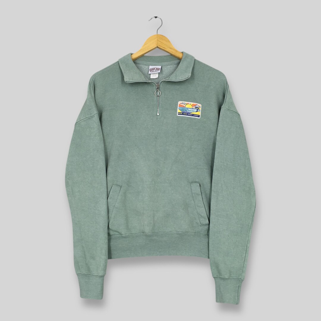 Vintage Ron Jon Surf Shop Half Zipper Sweatshirt Small Ron Jon