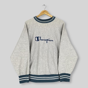 Vintage 1980s Champion Reverse Weave Sweatshirt Medium Champion Script Logo Embroidered Crewneck Champion Usa Jumper Champion Sweater Size M