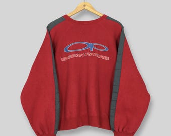 Vintage Ocean Pacific Surfer Sweatshirt Medium 90s OP Ocean Pacific Embroidered Logo Sweater Ocean Pacific Surfing Wear Red Crewneck Size M
