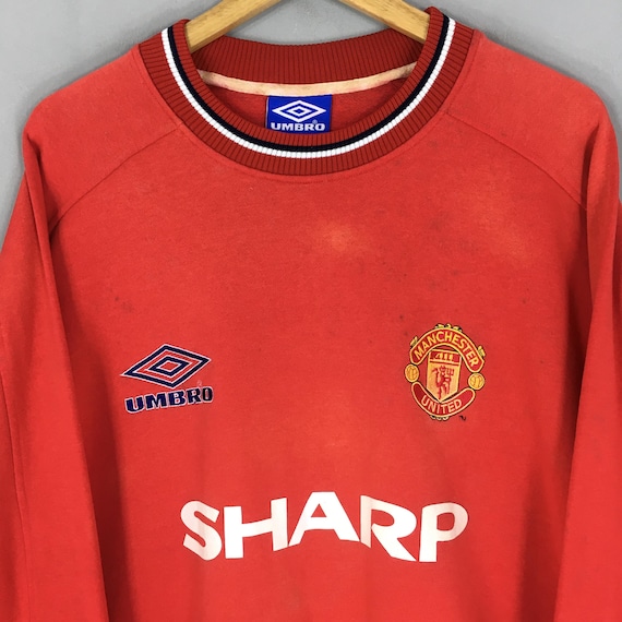 希少 90s vintage Umbro Manchester United Vintage 90s Manchester United Umbro Football Shirt - XL – Rokit