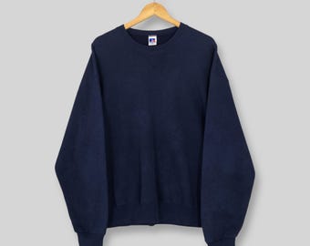 Vintage 90s Russell Athletic Blue Sweatshirt Xlarge Russell