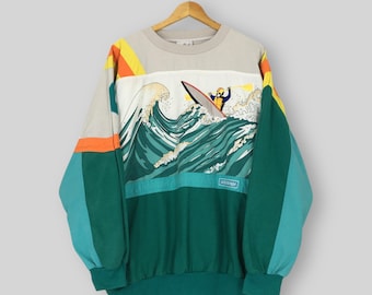 RZADKA Bluza z kapturem Adidas Amuza River z lat 80. XXL Adidas Kayaking Devil's Teonail Amuza River Sweater Adidas Run DMC Crewneck Rozmiar XXL