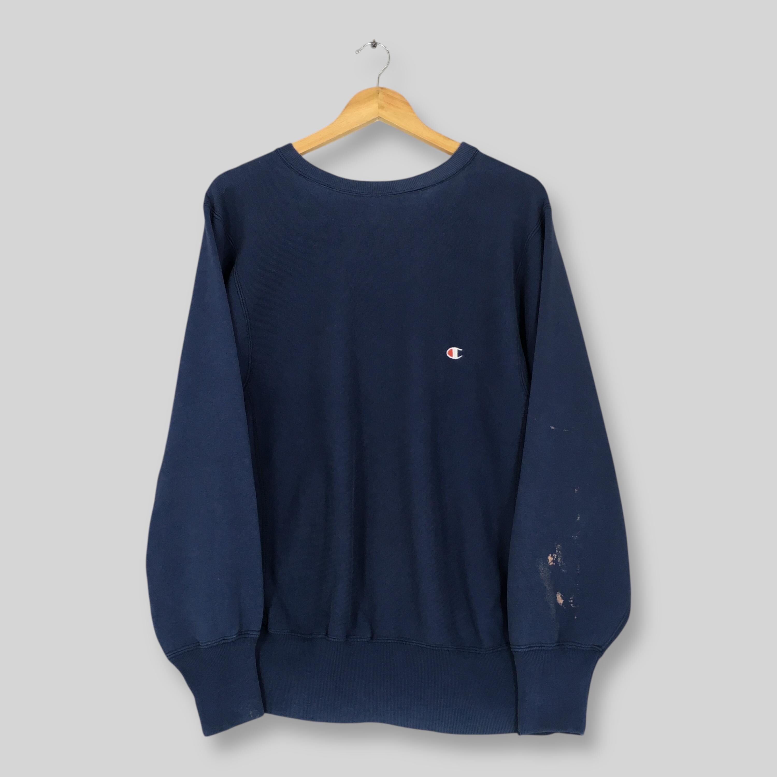 Vintage Distressed Champion Reverse Weave Sweatshirt Medium 90s