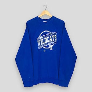 Vintage 80er Jahre Lexington Sweatshirt XLarge Kentucky Wildcats Spell Out Logo Pullover Kentucky Wildcats Rundhalsausschnitt XL