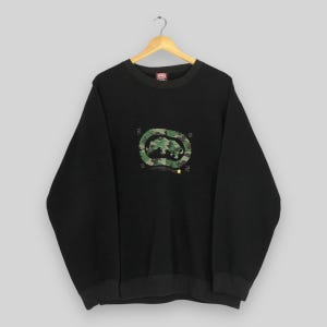 Vintage Y2K Ecko Function Sweatshirt XLarge Ecko Unlimited Hip Hop Crewneck Ecko 72 Gray Black Sweater Marc Ecko Hip Hop Jumper Size XL