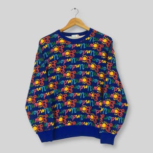 Vintage 90s Ken Done Australia Sweatshirt Medium Ken Done Pop Art Design Monogram Sweater Ken Done Artwork Jumper Down Under Crewneck Size M
