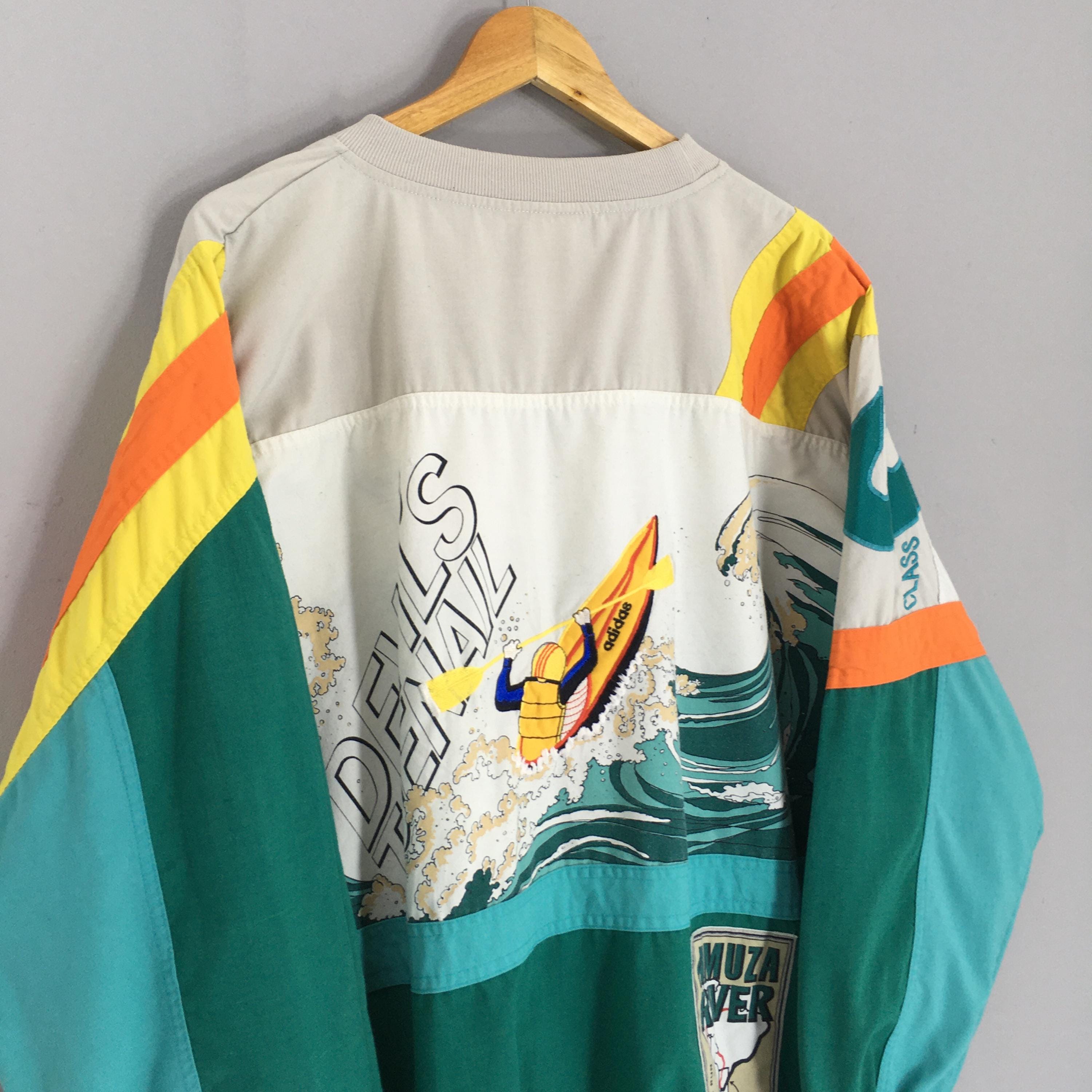 RARE Vintage 80s Adidas Amuza River Sweatshirt Xxlarge Adidas 
