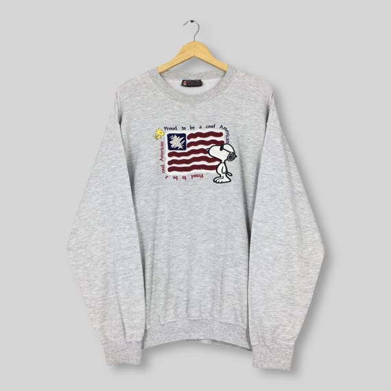 Vintage Peanuts Snoopy Joe Cool Sweatshirt Xlarge Snoopy Woodstock