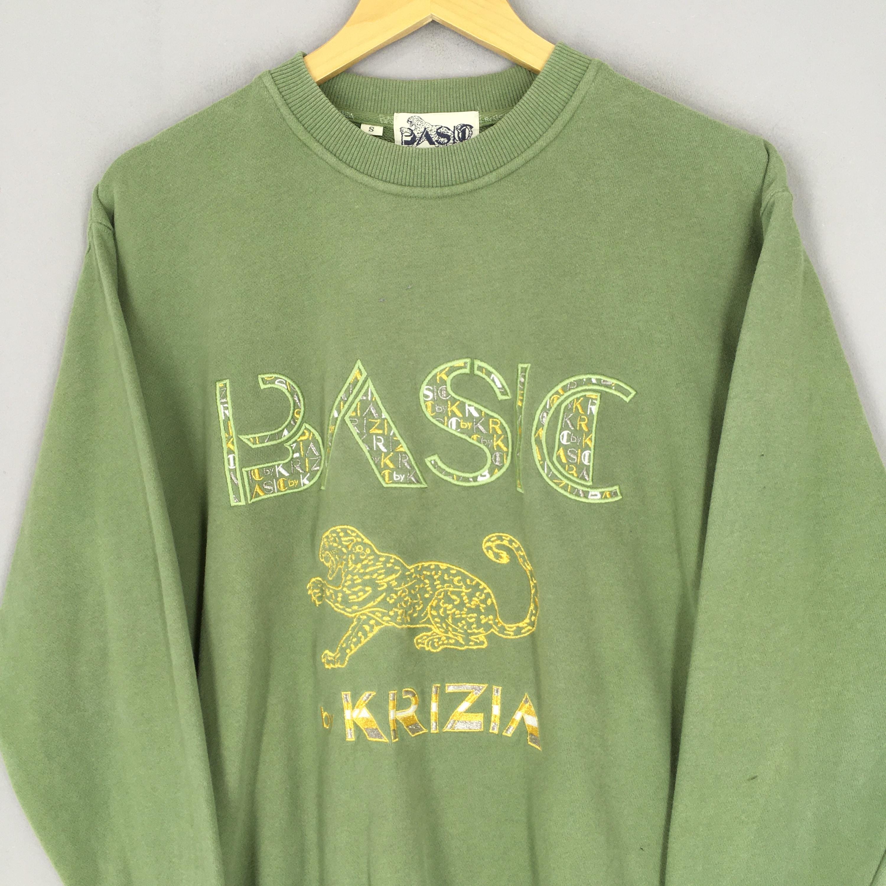 Vintage Basic by Krizia Leopard Sweatshirt Small Basic Krizia