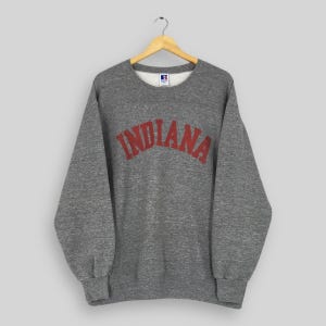 Vintage 90s Indiana University Bloomington Sweatshirt XXLarge Indiana University Printed Logo Sweater Indiana Hoosiers NCAA Crewneck XXL