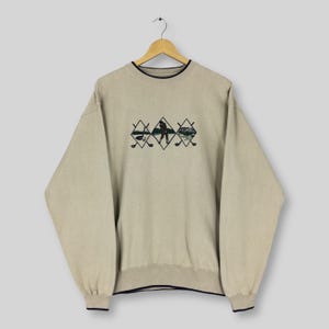 Vintage Golf Classic Embroidered Sweatshirt Medium Playing Golf Embroidery Sweater Golf American Sport Jumper Golfer Crewneck Size M