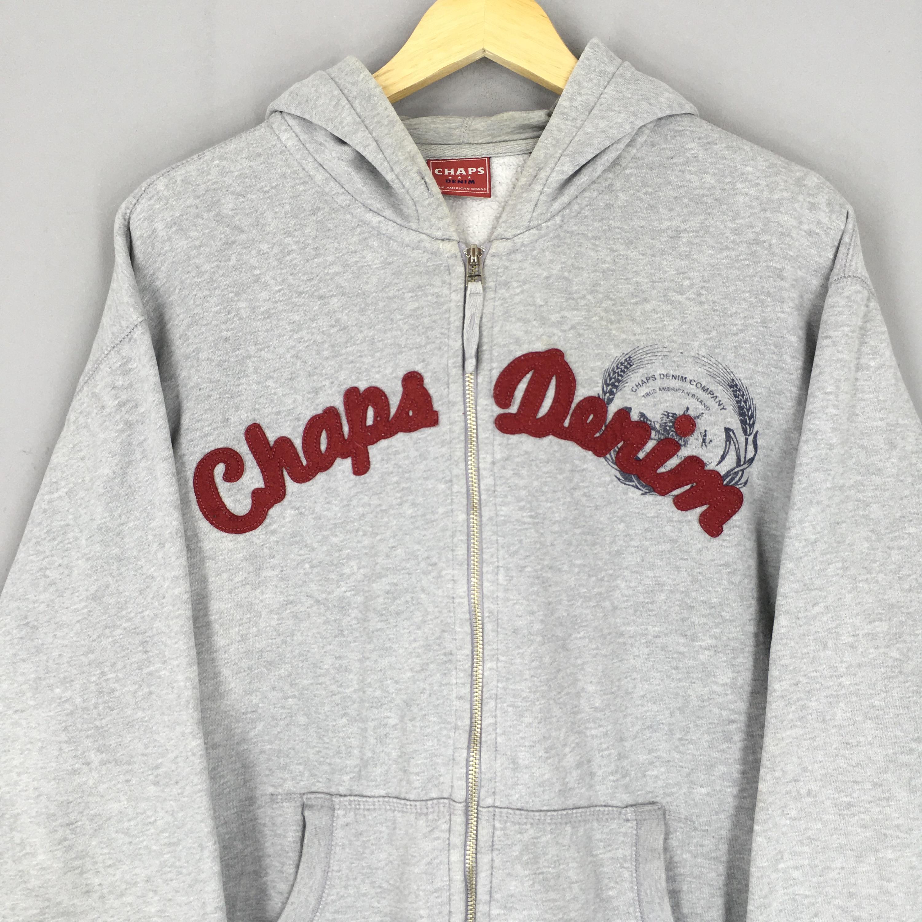 ジャケット・アウター 00s chaps shell jacket half zip pullover Vintage Y2K Chaps Denim Zipper Hoodie Sweatshirt Large Chaps Denim