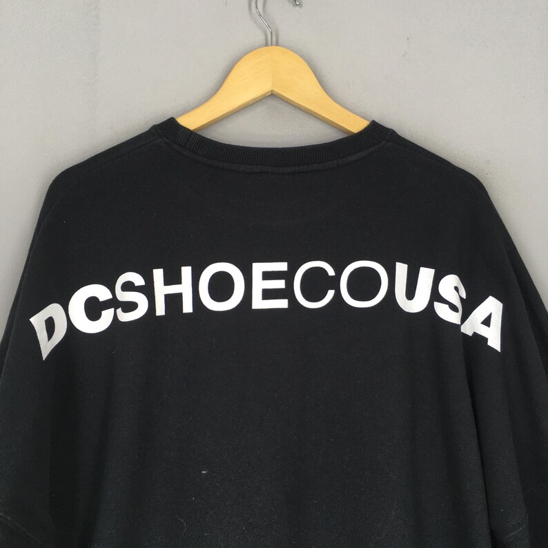 Vintage DC Shoe USA svart tröja XLarge DC Shoe x Mickey Mouse Skateboard-logotyp tröja DC Shoe Skateboarding Streetwear Crewneck storlek XL bild 8