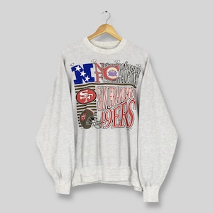 Vintage 90er Jahre San Francisco 49ers NFL Sweatshirt Große San Francisco 49ers Super Bowl Football Crewneck 49ers American Football Pullover Größe L