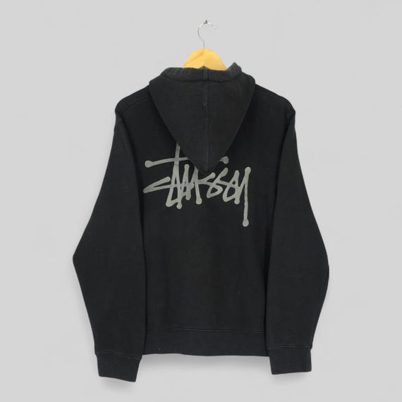 Vintage Stussy International Hoodie Sweatshirt Small Stussy Spell