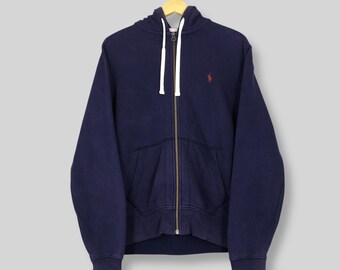 Vintage 00s Polo Ralph Lauren Bear Hoodie Full Zip Youth Boy Girl 