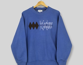 Vintage Yves Saint Laurent Sweatshirt Medium 90's Ysl Flag