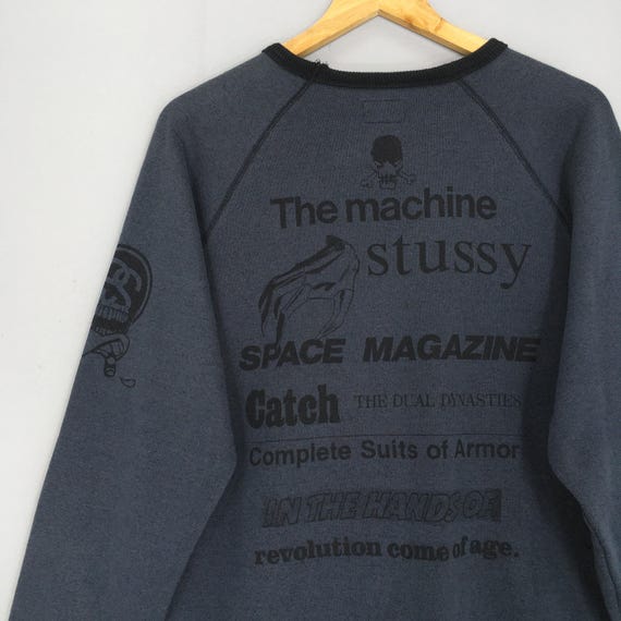 Stussy X Kostas Seremetis the Machine Sweatshirt Large Vintage