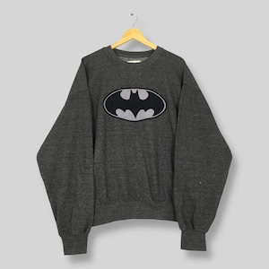 Vintage Batman Super Hero DC Comics Sweatshirt Oversize Batman Six Flags Embroidered Crewneck Batman Super Hero Jumper Batman Sweater 3XL