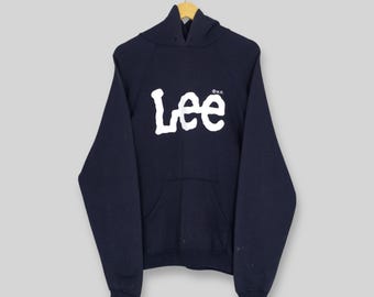 Cody・Lee(李) Logo Sweat shirt M Vintage 90's Lee Usa Blue Hoodie Sweatshirt Large Lee Spell Out
