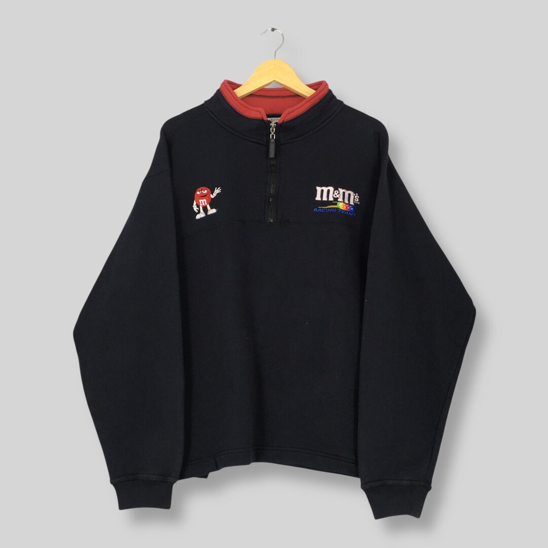 Vintage M&M'S Racing Team Half Zipper Sweatshirt Large Chase Nascar ...