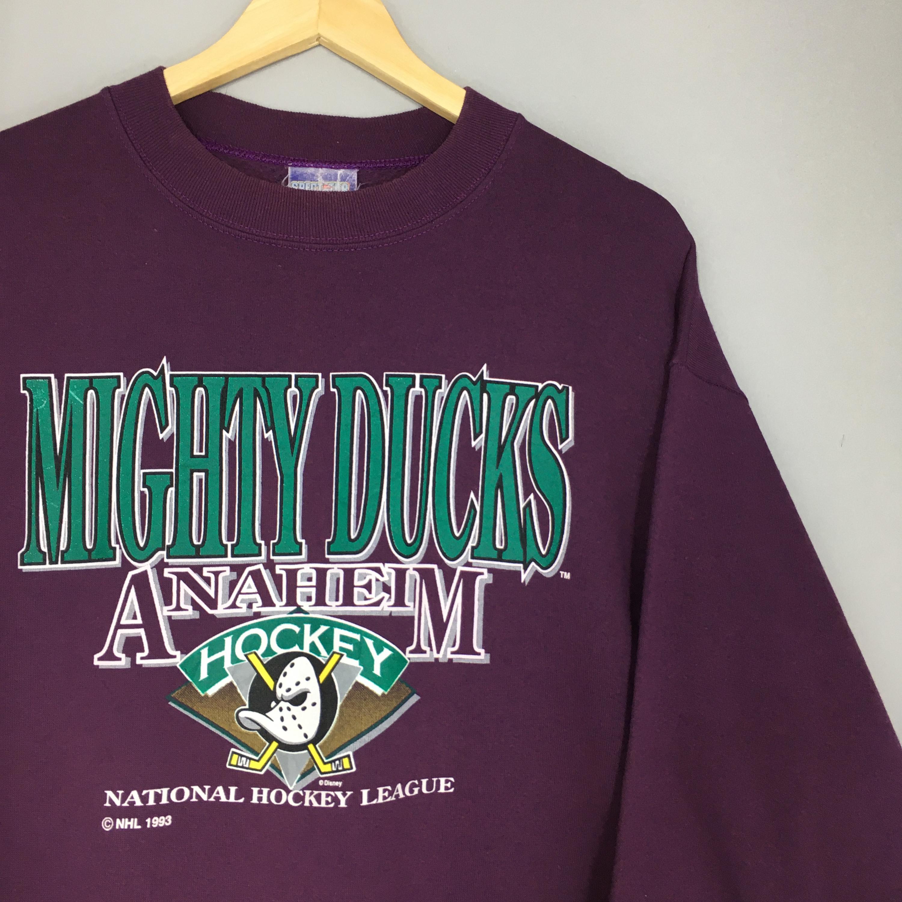 1990年代ヴィンテージ マイティダックス NHL スウェットシャツ ラージ 