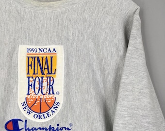 Vintage 90s Champion Final Four NCAA Sweatshirt Large Basketball