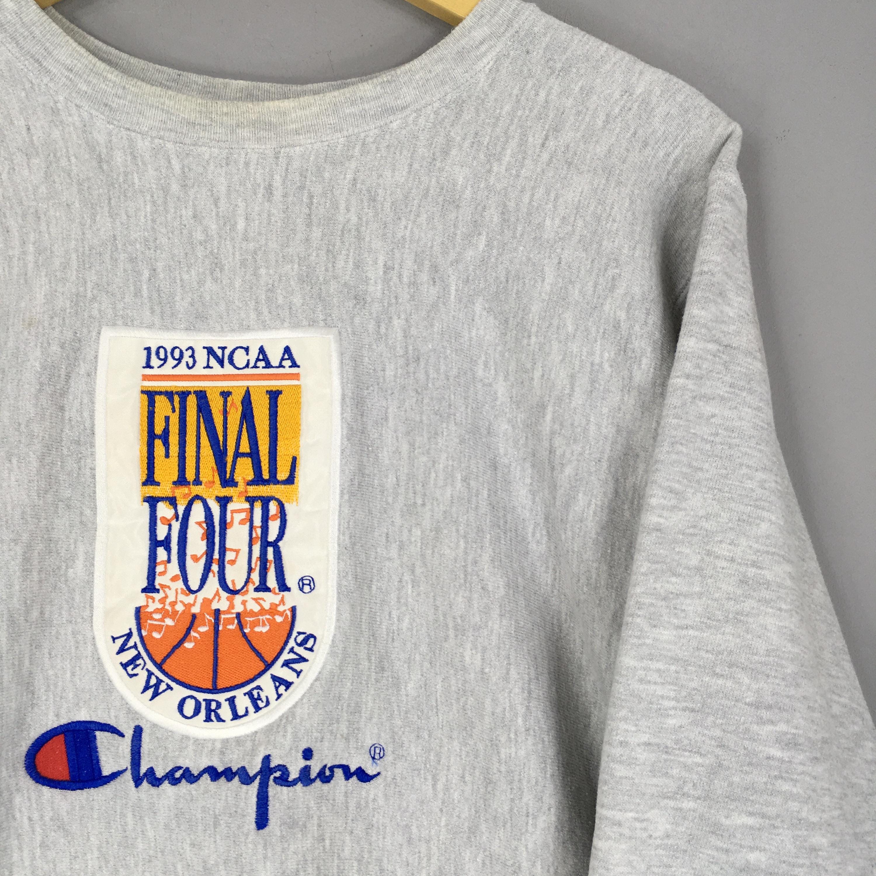 Vintage 90s Champion Final Four NCAA Sweatshirt Large Basketball