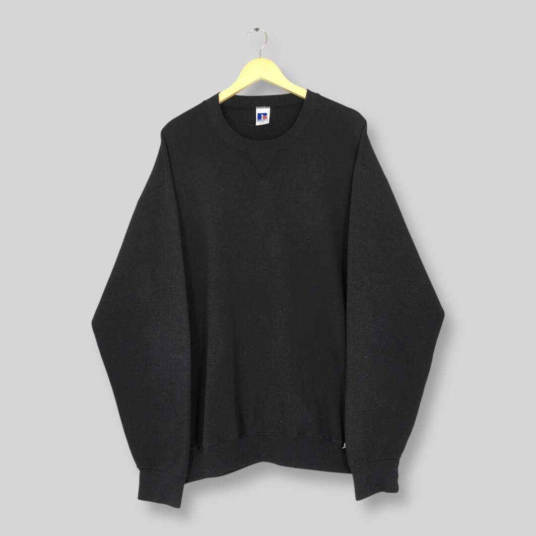 Vintage 1990s Russell Athletic Black Sweatshirt Xlarge Russell