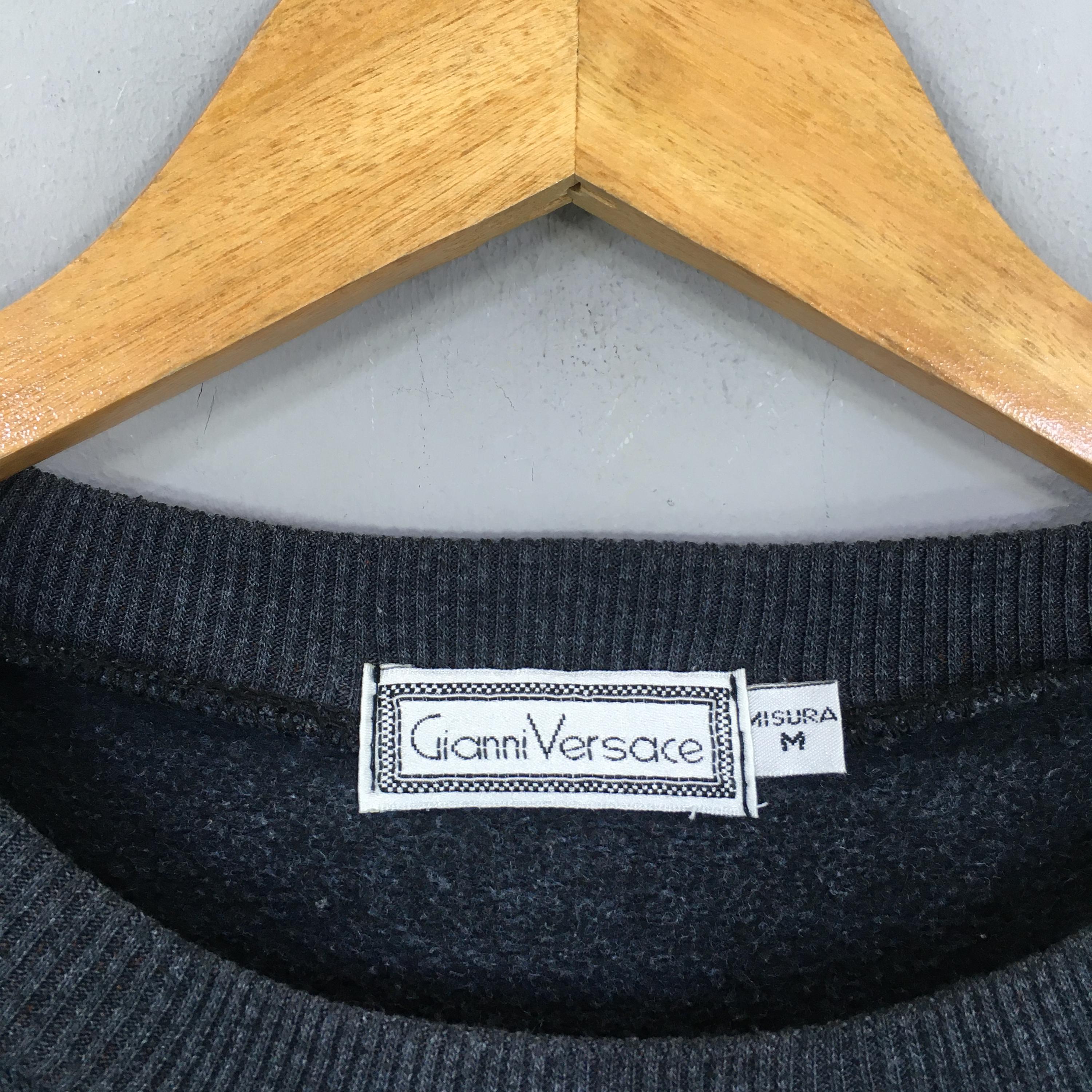 Vintage Gianni Versace Black Sweatshirt Medium Gianni Versace
