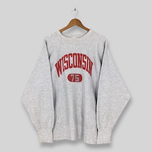 80s Wisconsin Reverse Weave - Etsy