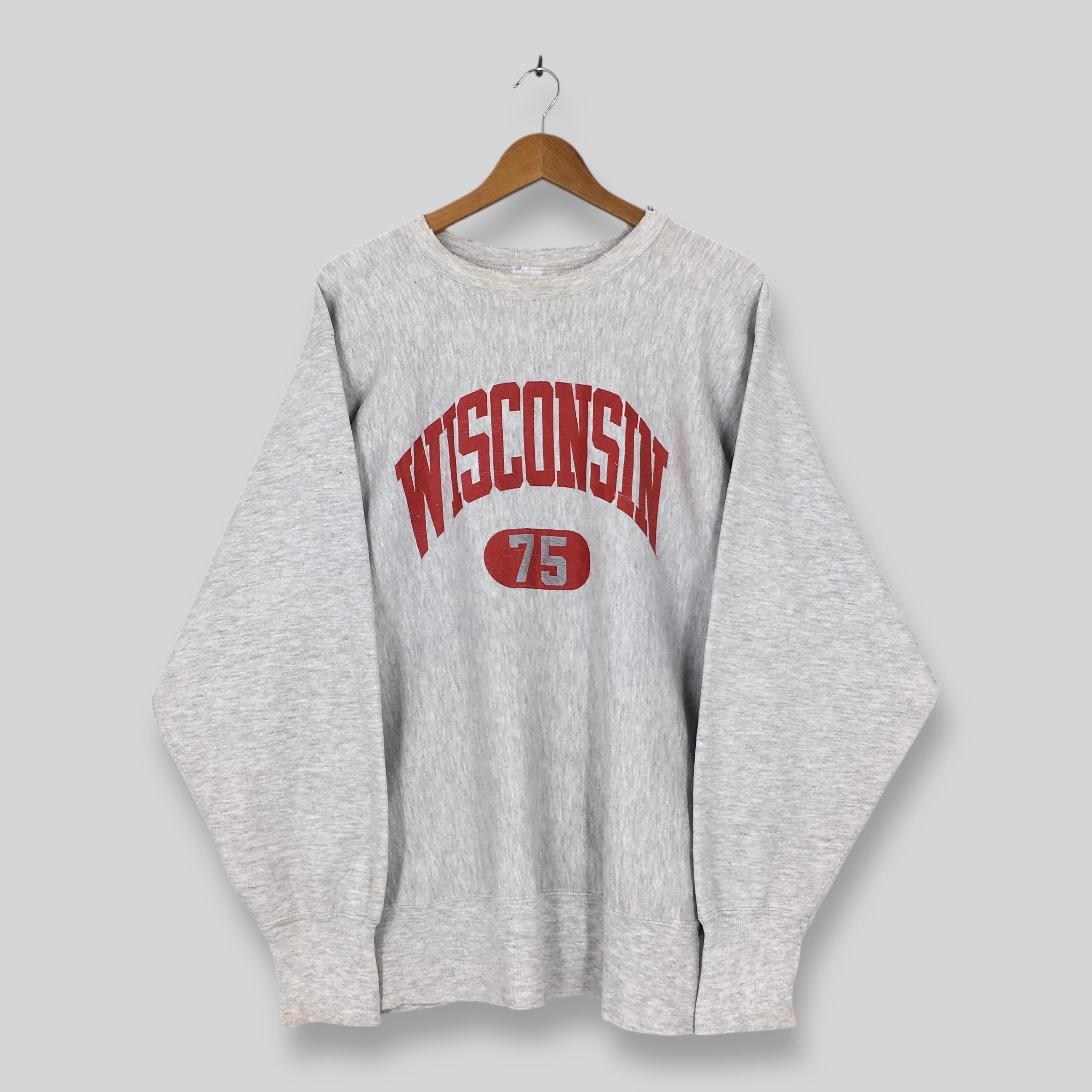Vintage 80s Champion Reverse Weave Wisconsin Badgers Sweatshirt 