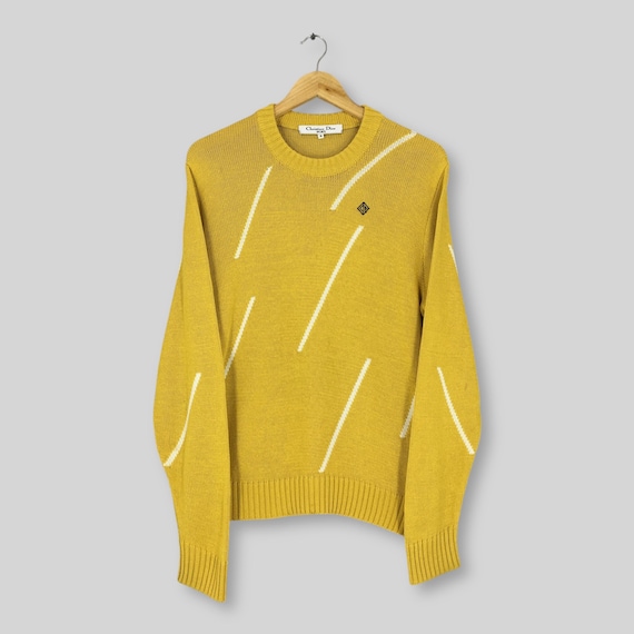 Vintage 90s Christian Dior Monsieur Knit Sweater Medium CD Dior