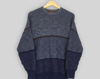 ニット/セーター ysl pour homme knit tops YSL Yves Saint Laurent Pour Homme Men's V Neck Wool Sweater Jumper
