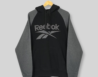Vintage Reebok Classic Hoodie Sweatshirt XLarge Reebok England Embroidered Logo Sweater Reebok Sportswear Jumper Reebok Classic Pullover XL