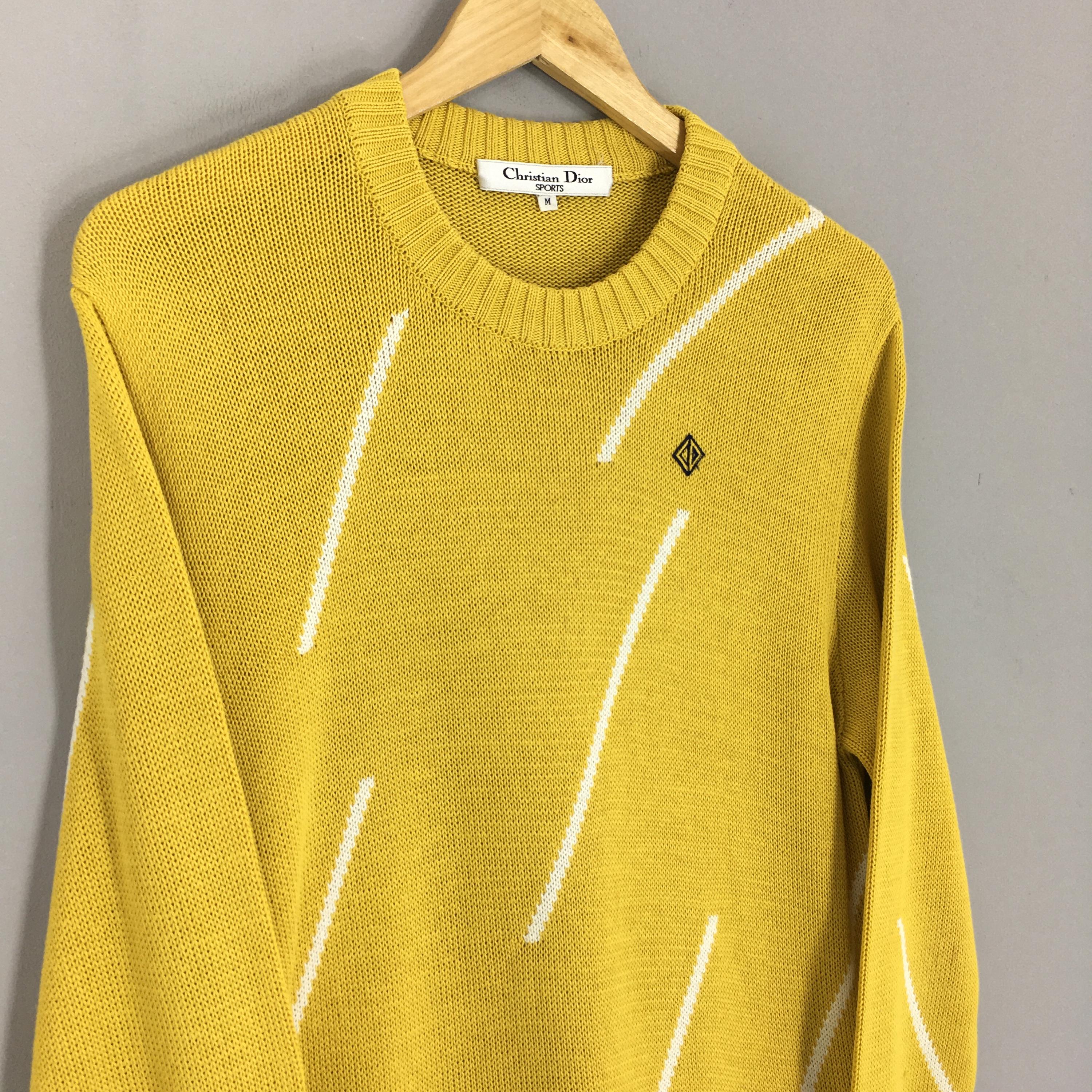 Vintage 90s Christian Dior Monsieur Knit Sweater Medium CD Dior
