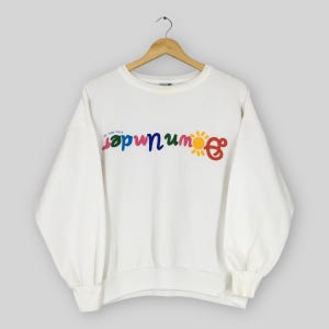 Vintage 80s Ken Done Down Under Sweatshirt Small Ken Done Pop Art Design Logo Sweater Ken Done Artwork Jumper Down Under White Crewneck S